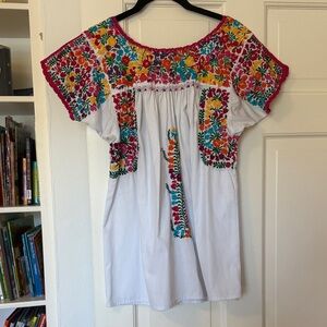 Floral Embroidered Women's Top